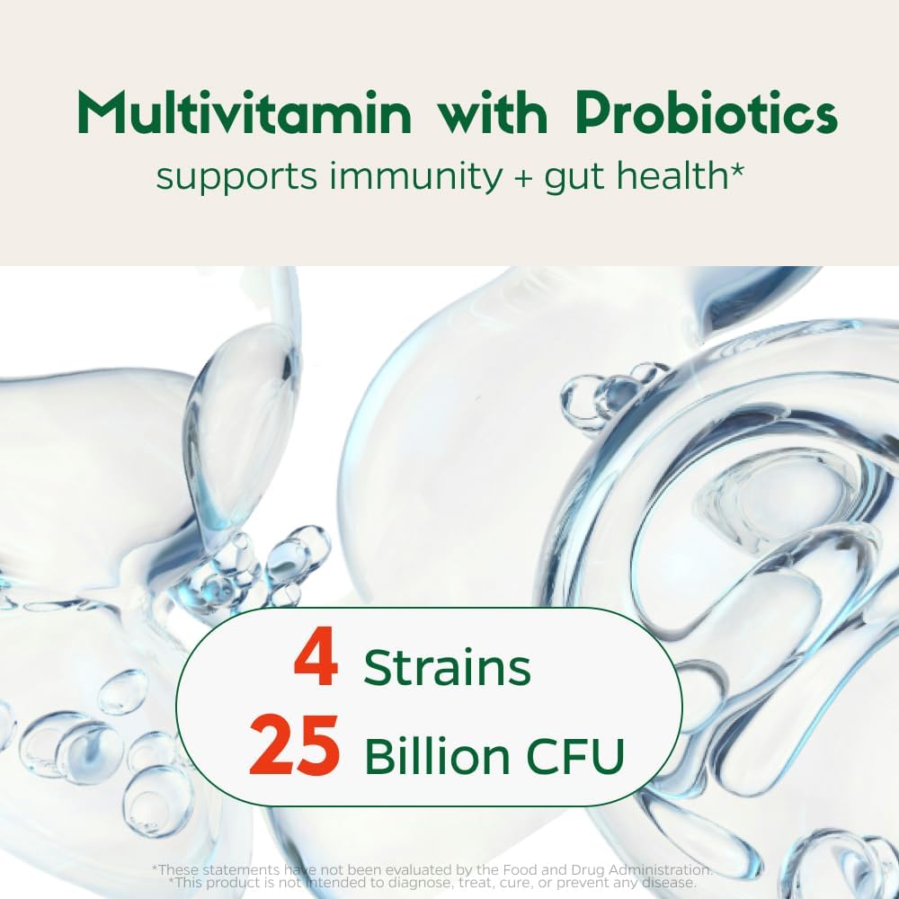 Zenkgo Women's Multivitamin with 25B Probiotics & Organic Greens - 60 Caps
