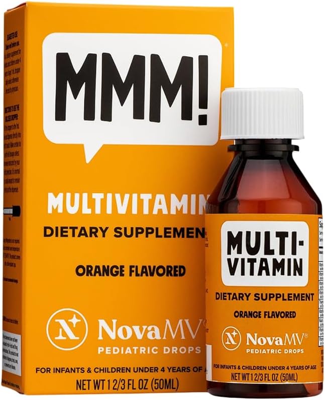 NovaFerrum Yum 473 ml | Multivitamínico con Hierro para +4 años | Sin Gluten Certificado | Sin Azúcar | Sabor Frambuesa y Uva