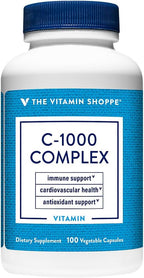 The Vitamin Shoppe C-1000 Complex, 1000 mg, 100 Cápsulas