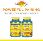 Nature's Life Strontium Plus D3 y K2 - 60 Tablets