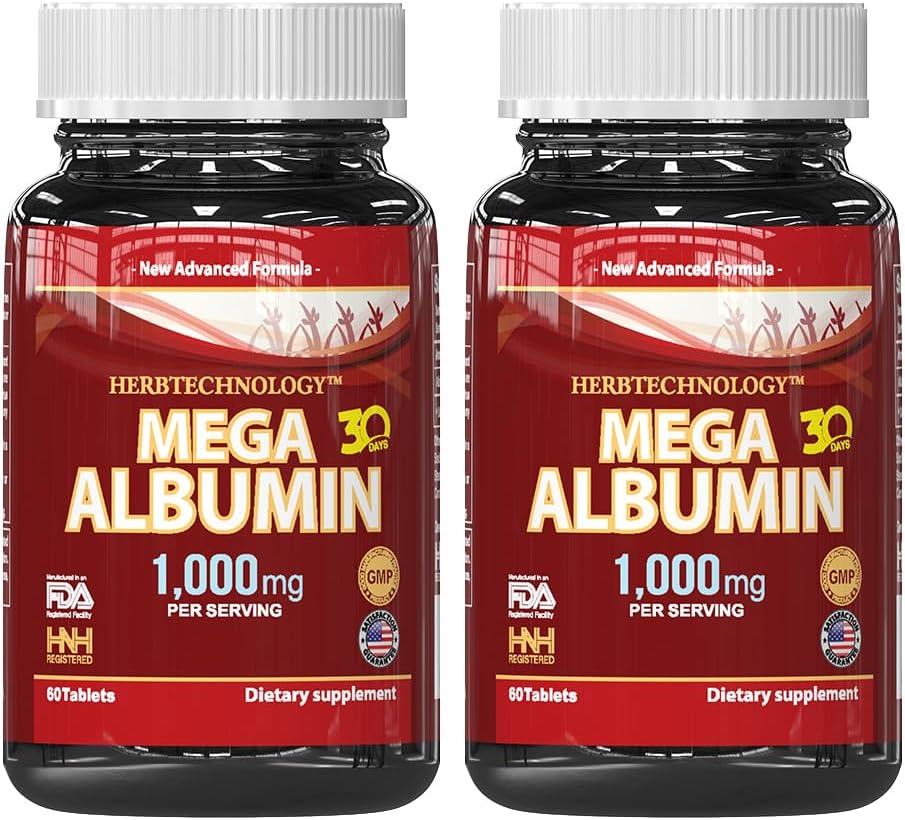 Dr.K&C Mega Albumin - Suplemento de Albúmina 1000mg (2x60 Comprimidos)