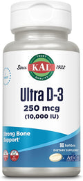 KAL Ultra Vitamina D3 10000 IU (250 mcg) - 90 Softgels