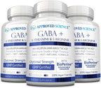 Approved Science GABA+ - Promueve la Calma, Mejora el Sueño, Equilibra el Estado de Ánimo - 360 Cápsulas Veganas