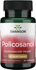 Swanson Policosanol – Fórmula para Piernas Saludables, 60 Cápsulas