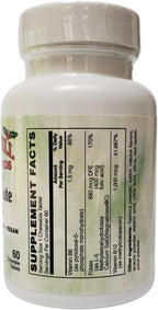Holly Hill Health Foods Coenzimado B-12, Folato y B-6 – 60 Comprimidos Masticables Sabor Baya