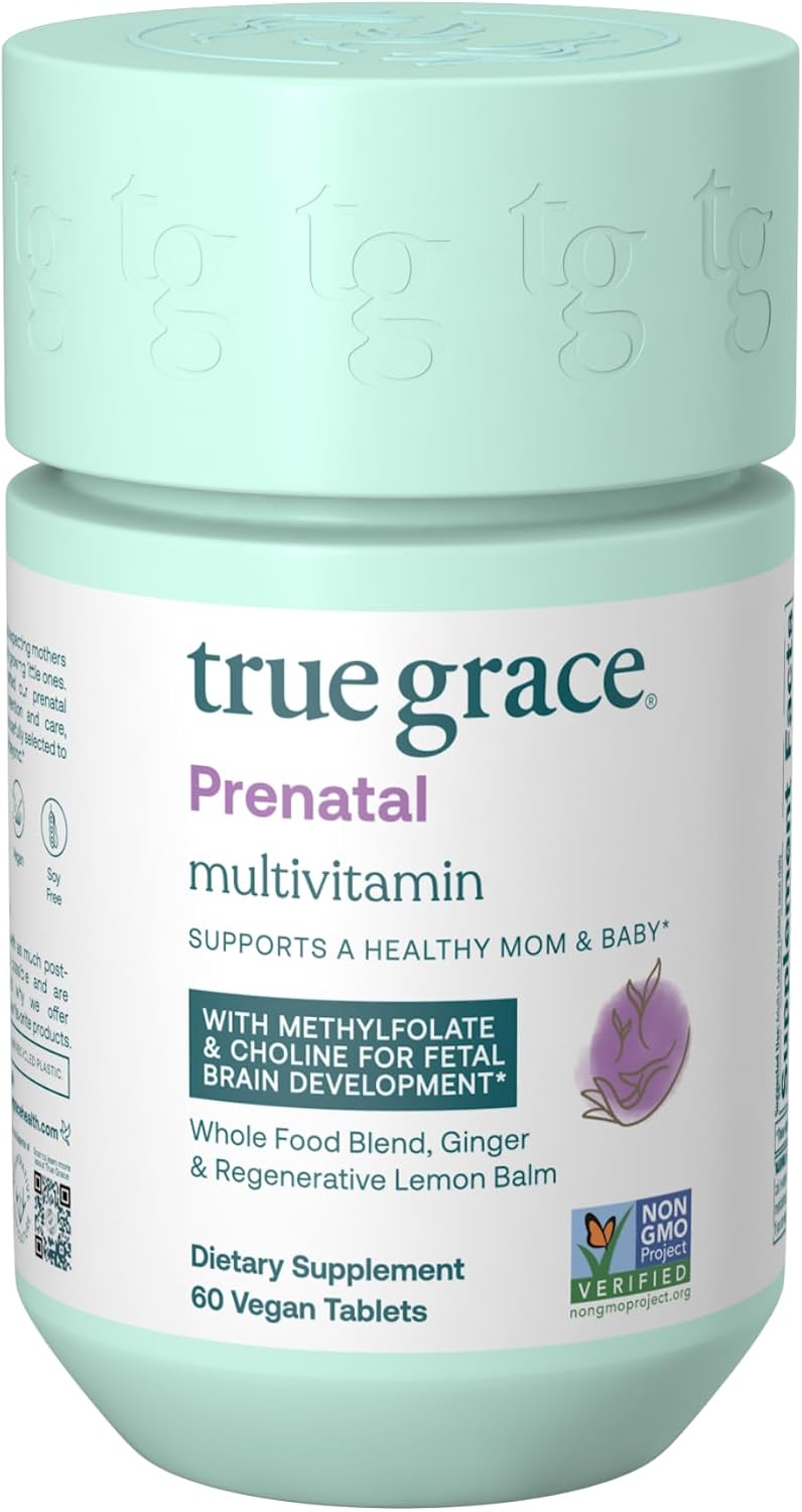 True Grace Prenatal Multivitamin - 60 comprimidos veganos