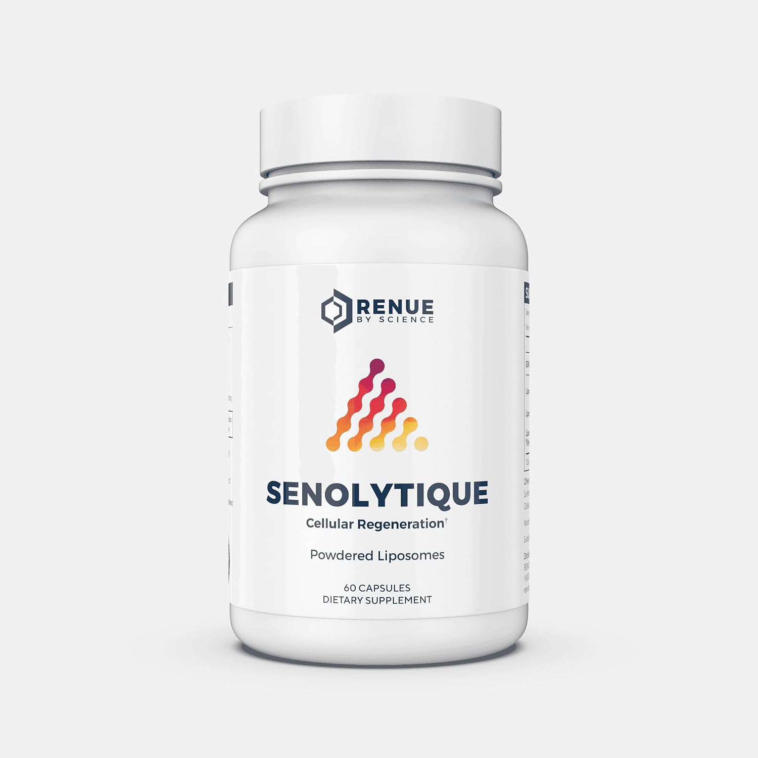Renue By Science Senolytique Suplemento Senolítico | 60 Cápsulas con Fisetina (35 mg), Quercetina (78 mg) y Espermidina (3 mg) por ración | Fórmula Liposomal | Fabricado en EE. UU. y probado por terceros