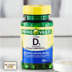 Vitamina D3 1000 UI (25 mcg) Softgels, 200 Cápsulas + Sticker Me Gusta