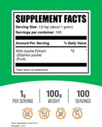 Extracto de Azufaifo Silvestre en Polvo - Suplemento Herbal - 100g (3.5 oz)