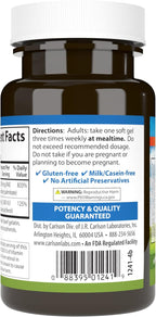 Carlson A y D, 25000 UI (7500 mcg RAE) Vitamina A, 1000 UI (25 mcg) Vitamina D3, 100 Cápsulas Blandas
