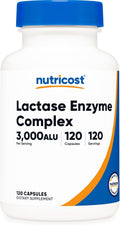 Nutricost Complejo de Enzima Lactasa 3.000 FCC ALU, 120 Cápsulas Vegetarianas – Sin Gluten, No-GMO