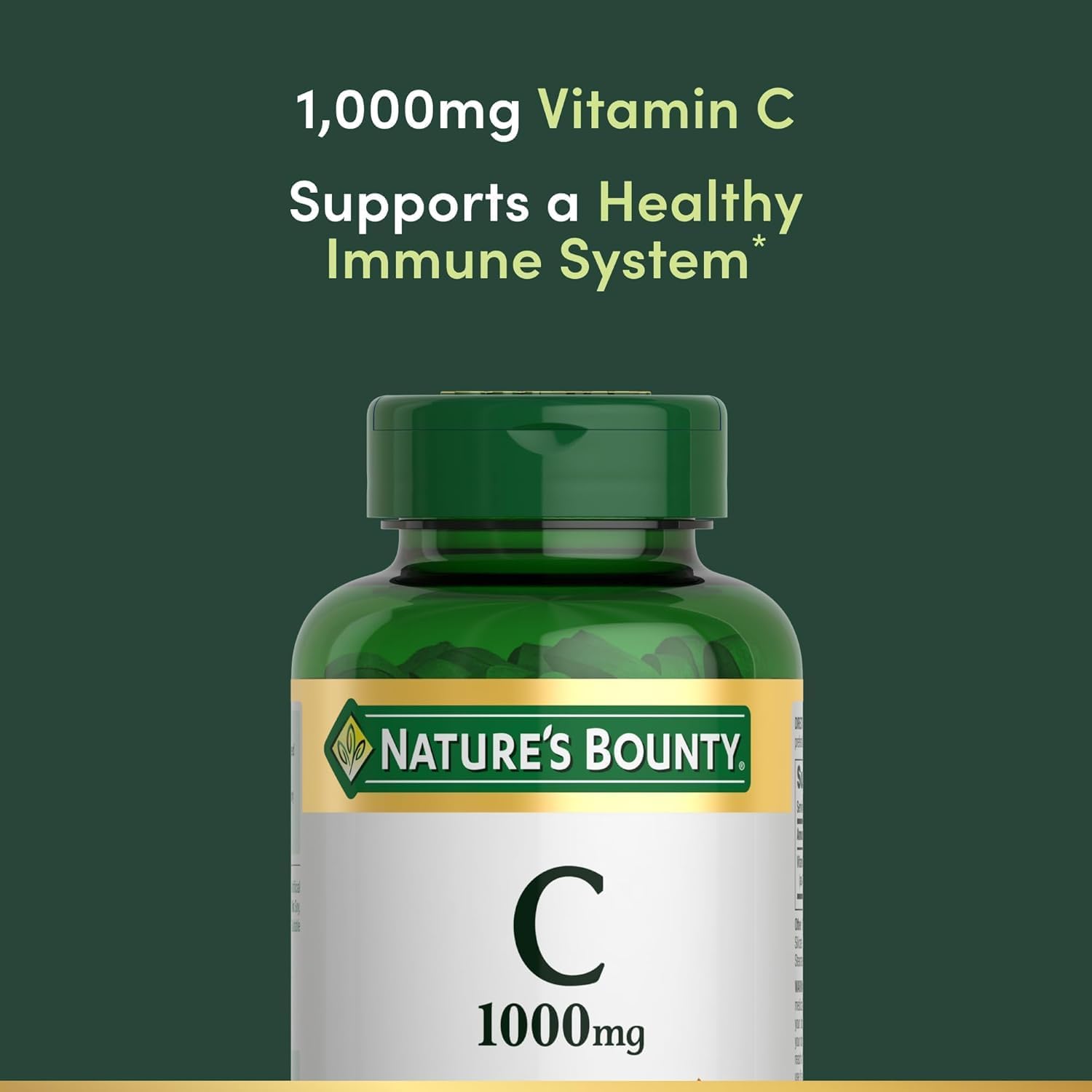 Nature's Bounty Vitamina C, 1000 mg, 100 Caplets (Pack de 3)