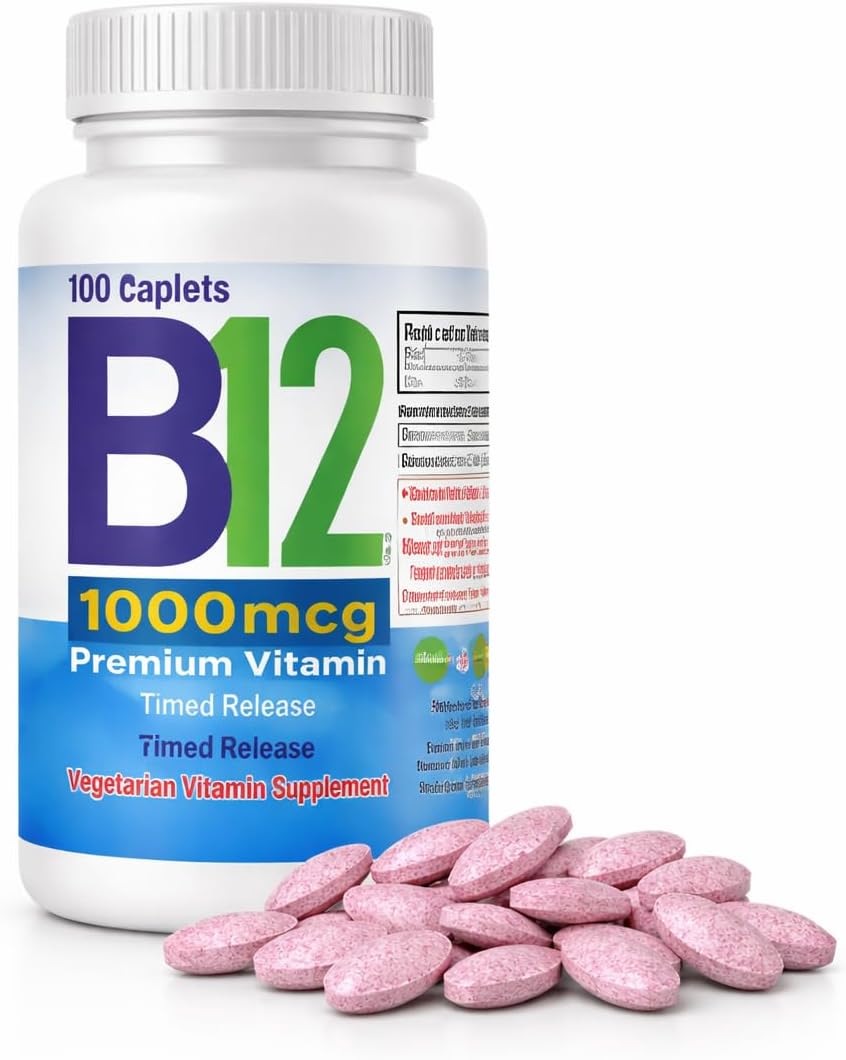 Nutrisalud Products Vitamina B12 1000mcg - Set de 2 Frascos (200 Tabletas) - Fórmula Vegetariana
