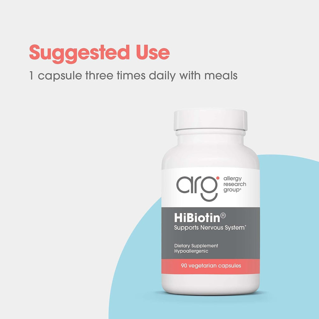 ARG HiBiotin - 100 mg de Biotina - 90 Cápsulas
