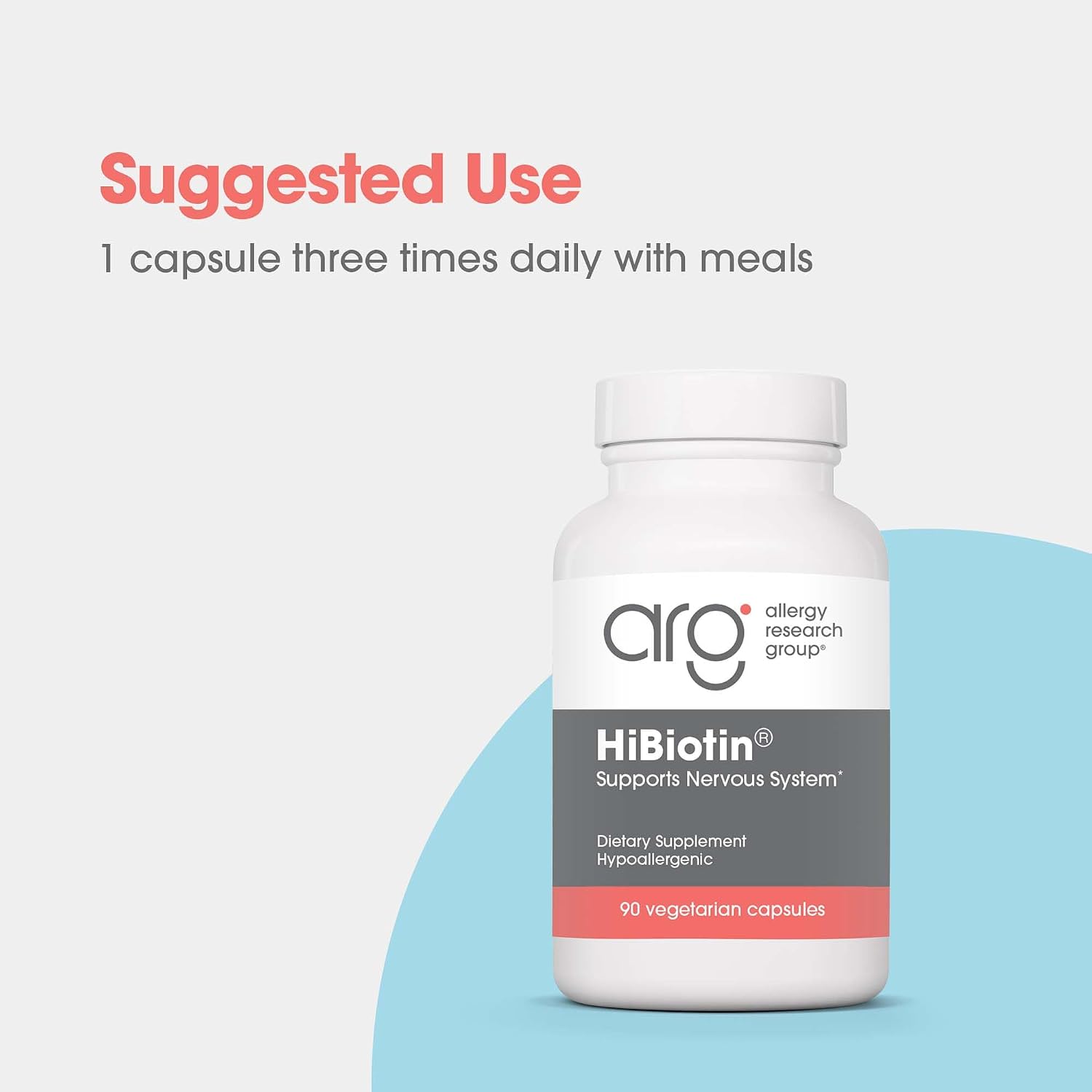 ARG HiBiotin - 100 mg de Biotina - 90 Cápsulas