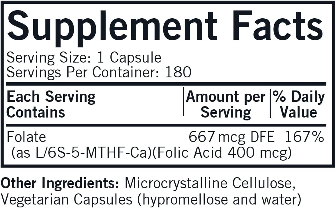 Kirkman 5-MTHF - 5-Metiltetrahidrofolato - Folato Activo para el Mantenimiento Celular