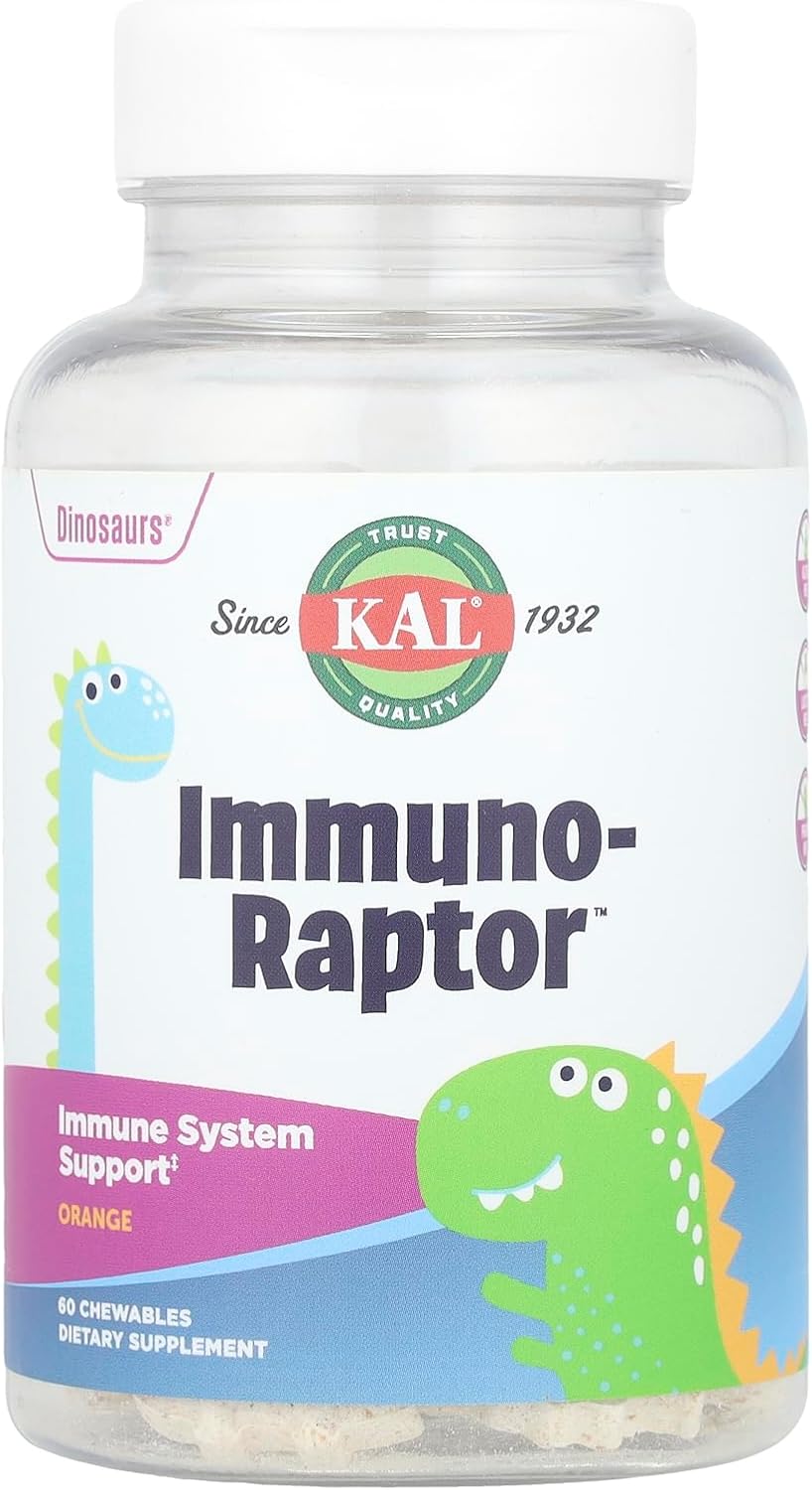 KAL Dinosaurs® Immuno-Raptor™ Chewable Orange Flavor, 60 Count