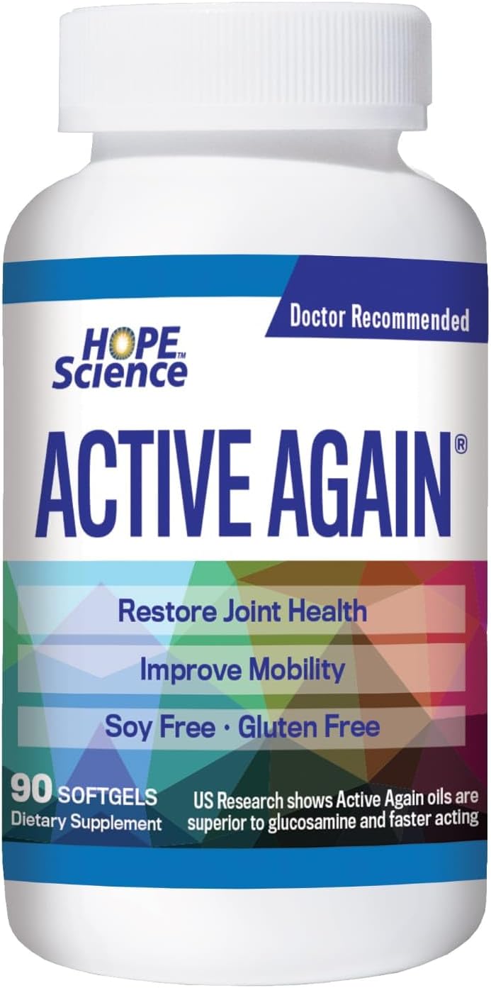 Active Again Hope Science Joint & Muscle 90 Softgels | Salud Articular y Muscular