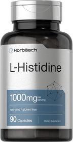 Horbäach L-Histidina 1000mg 90 Cápsulas