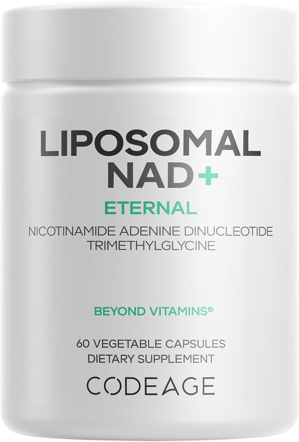Codeage NAD+ Liposomal 500 mg con Betaína Anhidra - 60 Cápsulas