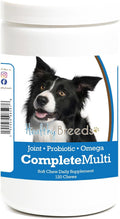 Healthy Breeds Multivitamínico Todo en Uno para Perros Border Collie - 120 Comprimidos Masticables
