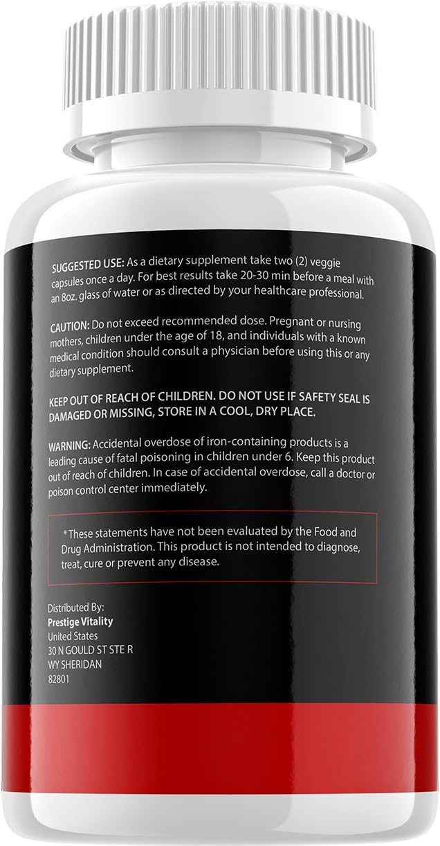 VigorFix for Men Capsules - Suplemento Natural (300 Cápsulas)