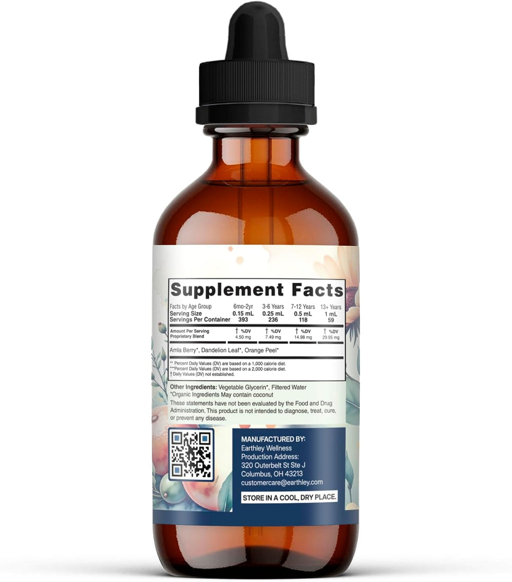 Earthley Wellness Vita-C - Tintura Natural de Vitamina C (60 ml)
