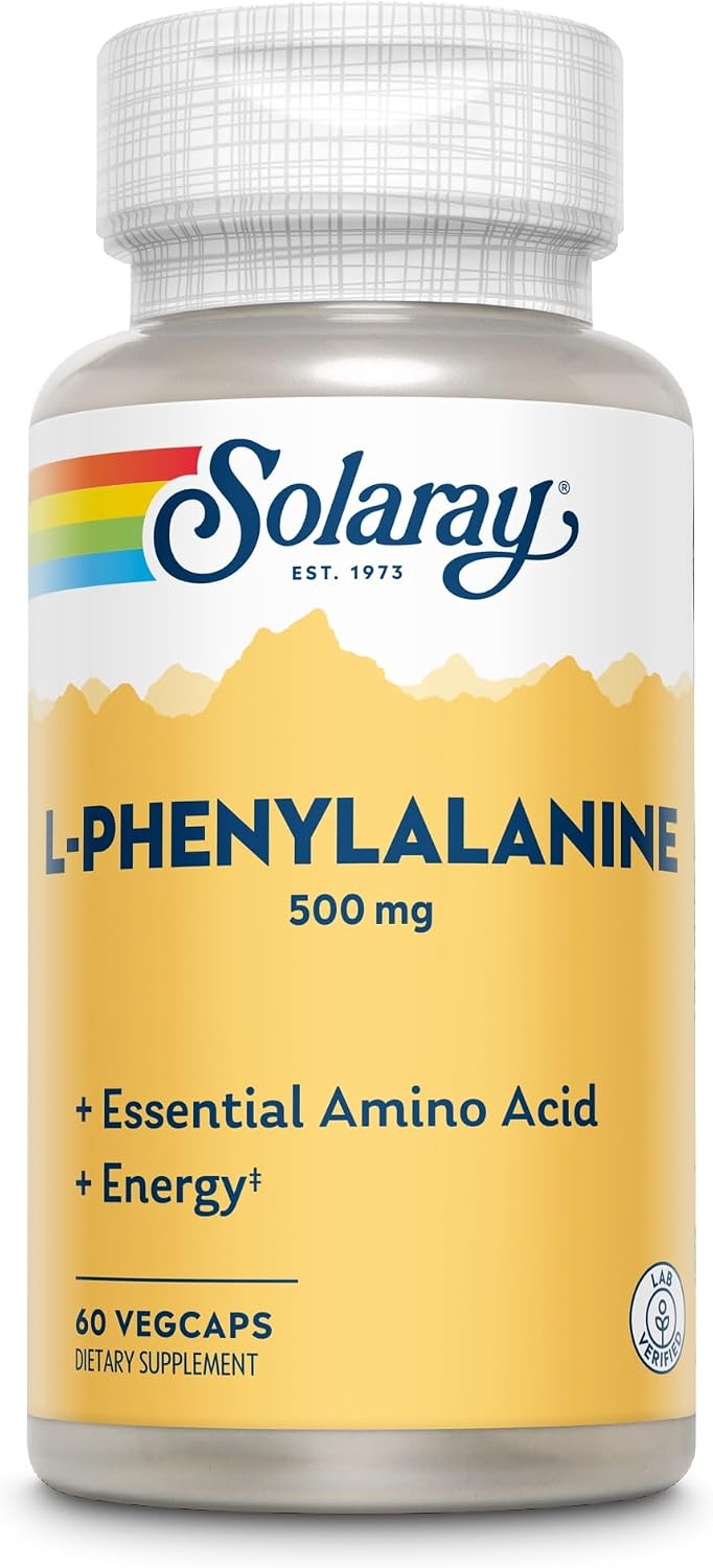 Solaray L-Phenylalanine 500 mg - 60 Cápsulas Veganas