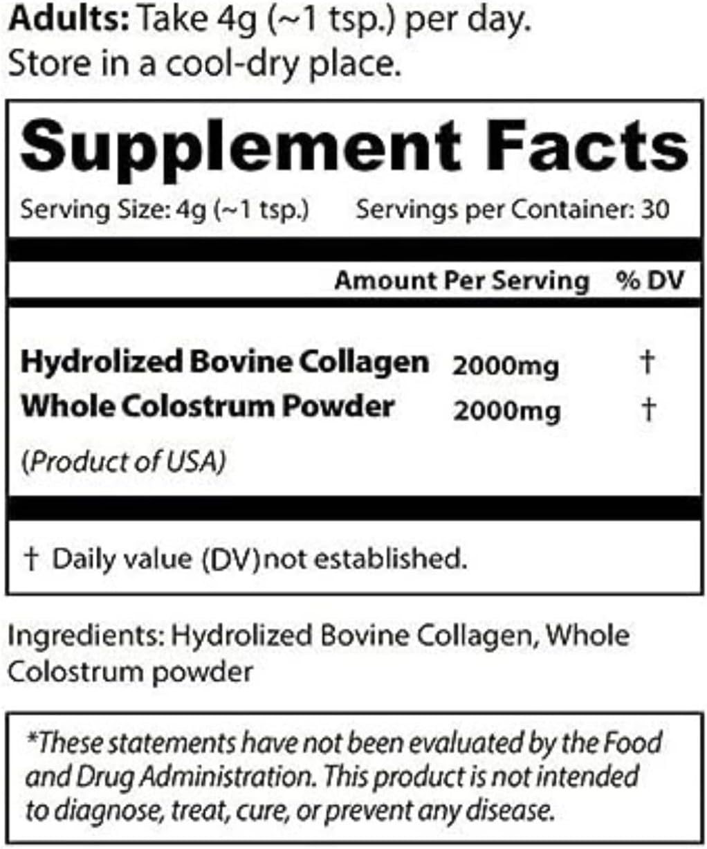 THEROOTBRANDS Root GMBMY (120 g) - Suplemento de Colágeno y Calostro en Cápsulas