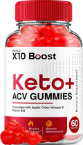 X10 Boost Keto ACV Gummies - Gominolas de Vinagre de Manzana para Dieta Keto (60 unidades)