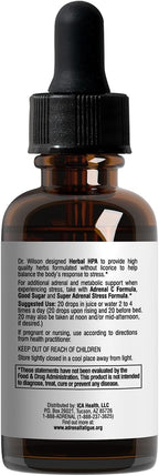 Dr. Wilson's Herbal HPA 30 ml - Hierbas Adaptógenas para Soporte Suprarrenal y Calmante