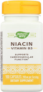 Nature's Way Niacina 100 mg, 100 Cápsulas