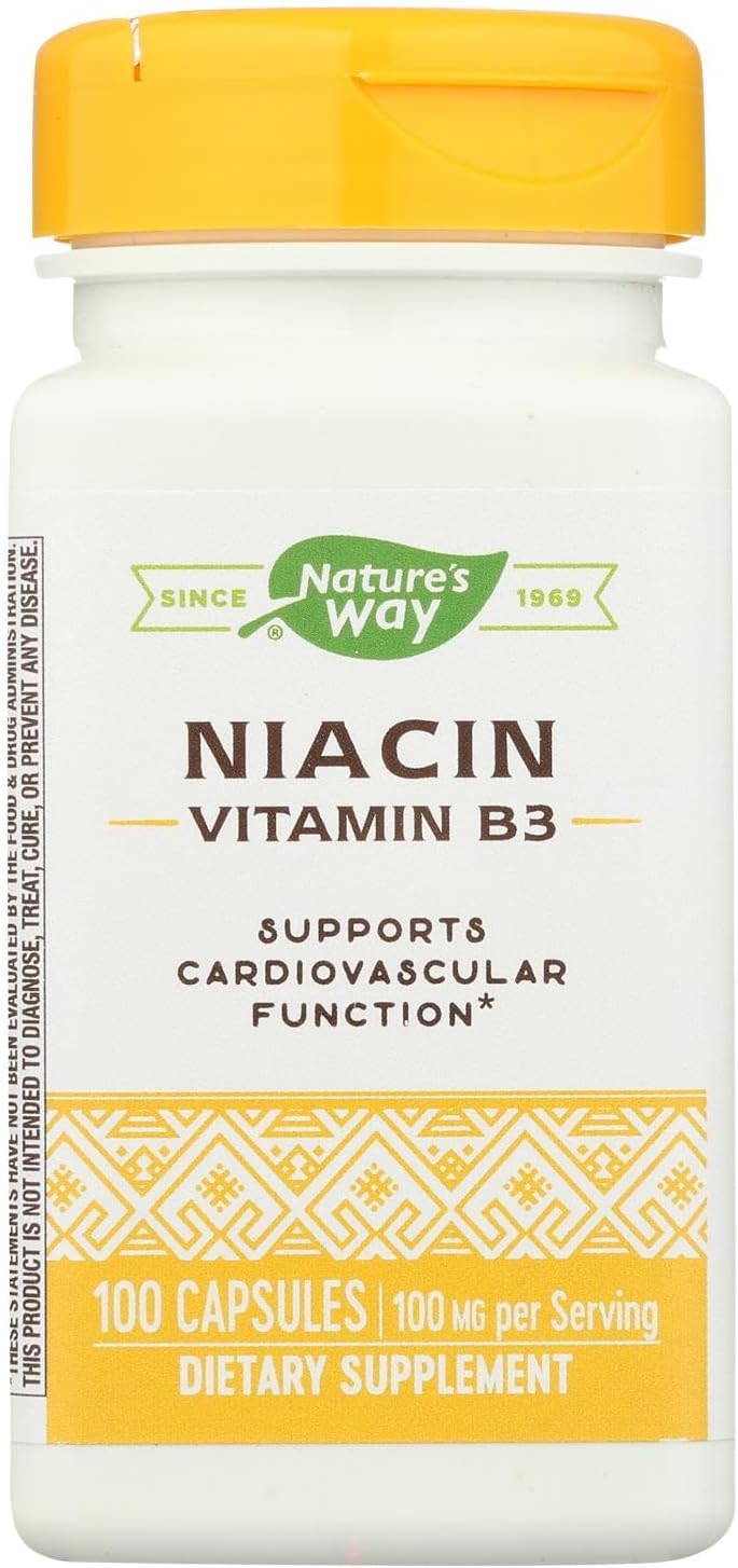 Nature's Way Niacina 100 mg, 100 Cápsulas