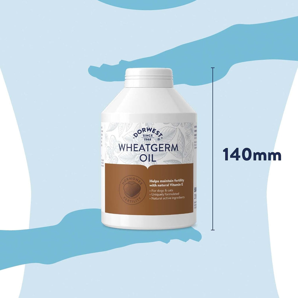 Dorwest - Cápsulas de Aceite de Germen de Trigo para Perros y Gatos