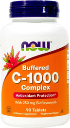NOW C-1000 Vitamina C 1000 mg con Bioflavonoides - 180 Comprimidos (Pack de 2)
