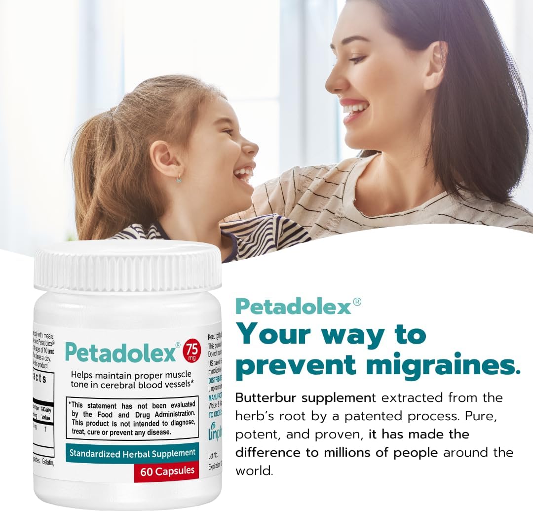 Petadolex – Butterbur Root Extract PA-Free, 75 mg, 60 Capsules