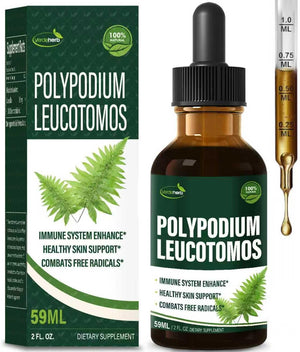 Polypodium leucotomos Immune Support Drops, Herbal Extract Immunity Boost Supplement for Skin Health. Calaguala para – Image 1