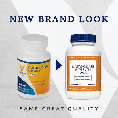 The Vitamin Shoppe Nattoquinasa con Rutina 100 mg, Suplemento Nutricional – Image 2