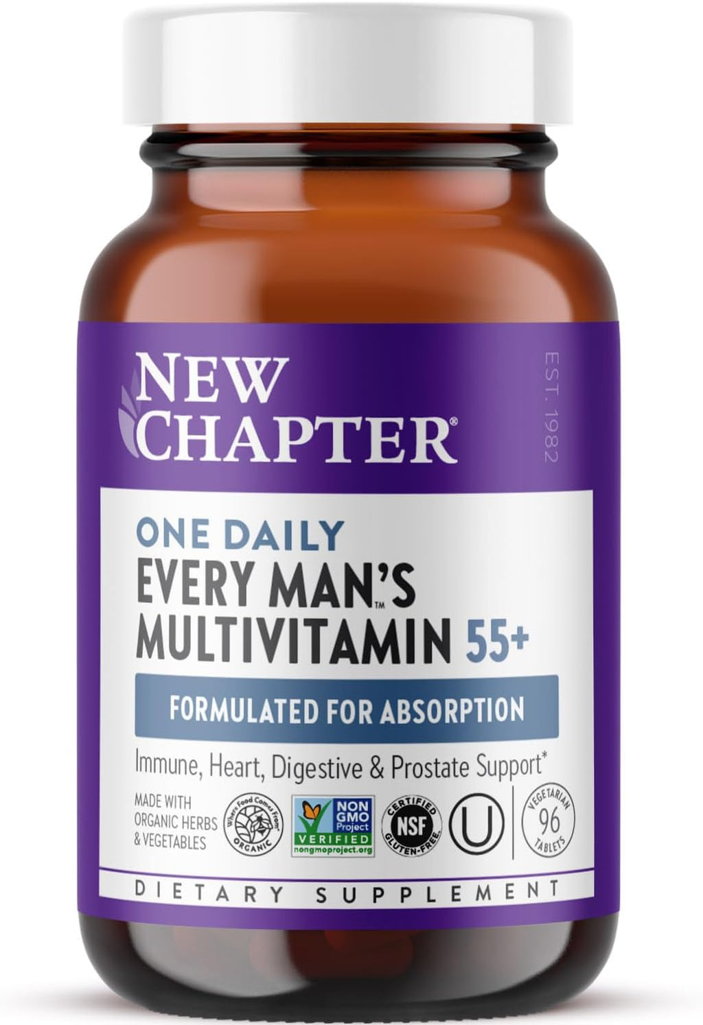 New Chapter One Daily Multivitamínico para Hombres 55+