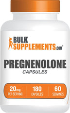 BulkSupplements Pregnenolona 20 mg, 180 Cápsulas
