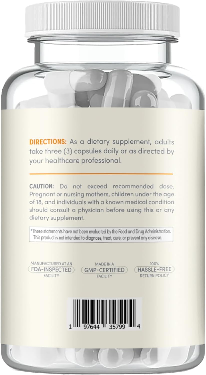 Clear Formulas Suplemento de Polen de Abeja de Alta Potencia - 1500mg por Dosis - 200 Cápsulas