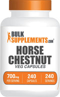 BulkSupplements.com Cápsulas de Castaño de Indias - 1 Cápsula por Dosis, 240 Unidades