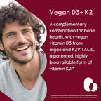 BESTVITE Vitamina D3 5000 UI + K2 100 mcg MK-7 (120 Cápsulas Vegetarianas) - Vegano - Sin Estearatos - No GMO - Sin Gluten