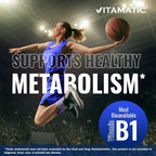 Vitamatic Benfotiamina 300 mg – Vitamina B1 Liposoluble – 90 Cápsulas Vegetarianas por Envase – 2 Envases (Total 180 Cápsulas)