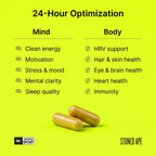 Stoned Ape Nootropack - Suplemento para la salud cerebral: enfoque, estado de ánimo, sueño, memoria, energía y recuperación - Vitaminas, minerales, hierbas, adaptógenos, hongos - Apto para keto, paleo y veganos - Certificado NSF Sport