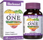 Bluebonnet Maxi One Iron - Multivitamin and Mineral with Iron, 30 Vegetable Capsules