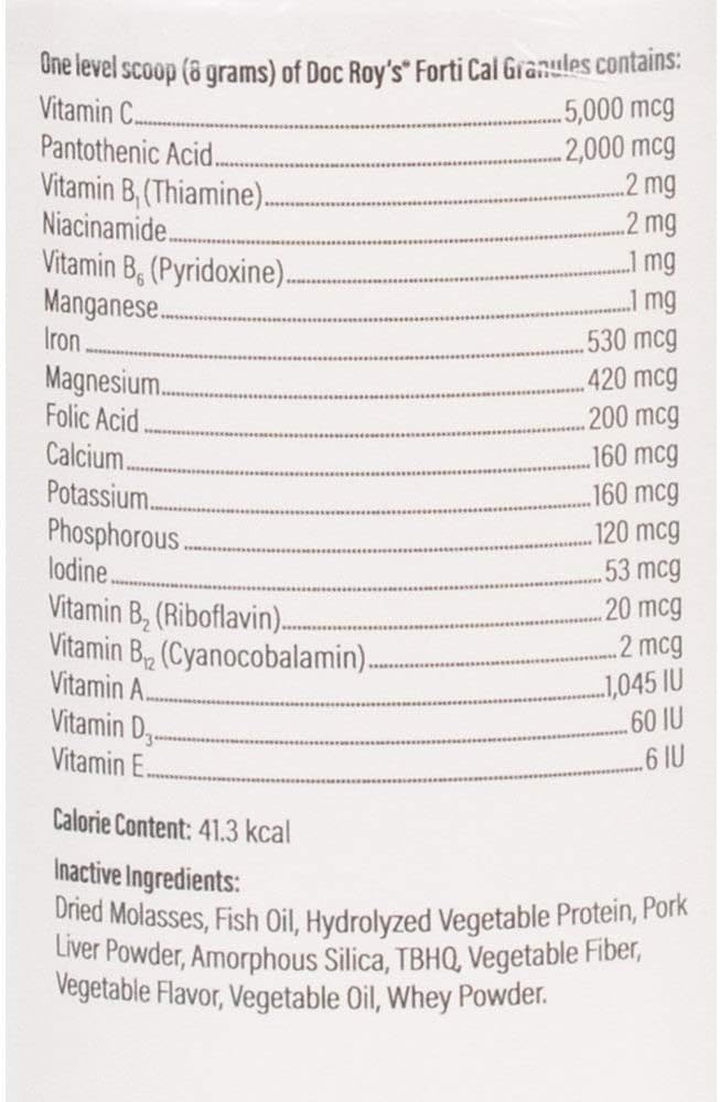 Doc Roy’s Forti Cal Suplemento Calórico para Perros y Gatos, 454g