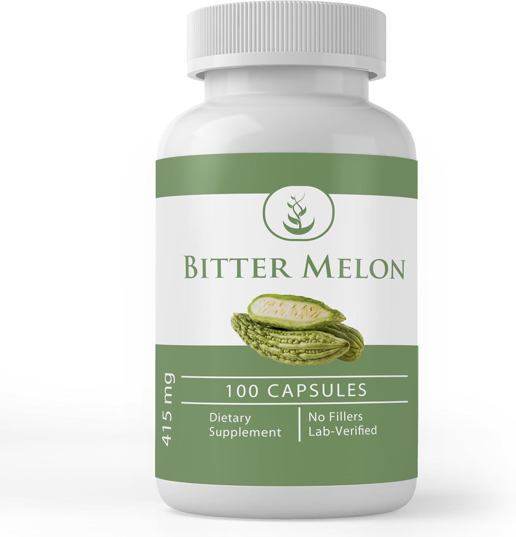 Pure Original Ingredients Melón Amargo, 100 Cápsulas - Puro, Sin Aditivos