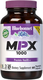 BlueBonnet Nutrition MPX 1000 - Apoyo Prostático con Saw Palmetto, Beta-Sitosterol y Ortiga - 60 Cápsulas Veganas