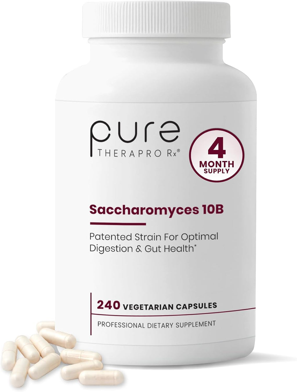 Pure Therapro Rx Saccharomyces Boulardii Probióticos 10B UFC 240 Cápsulas
